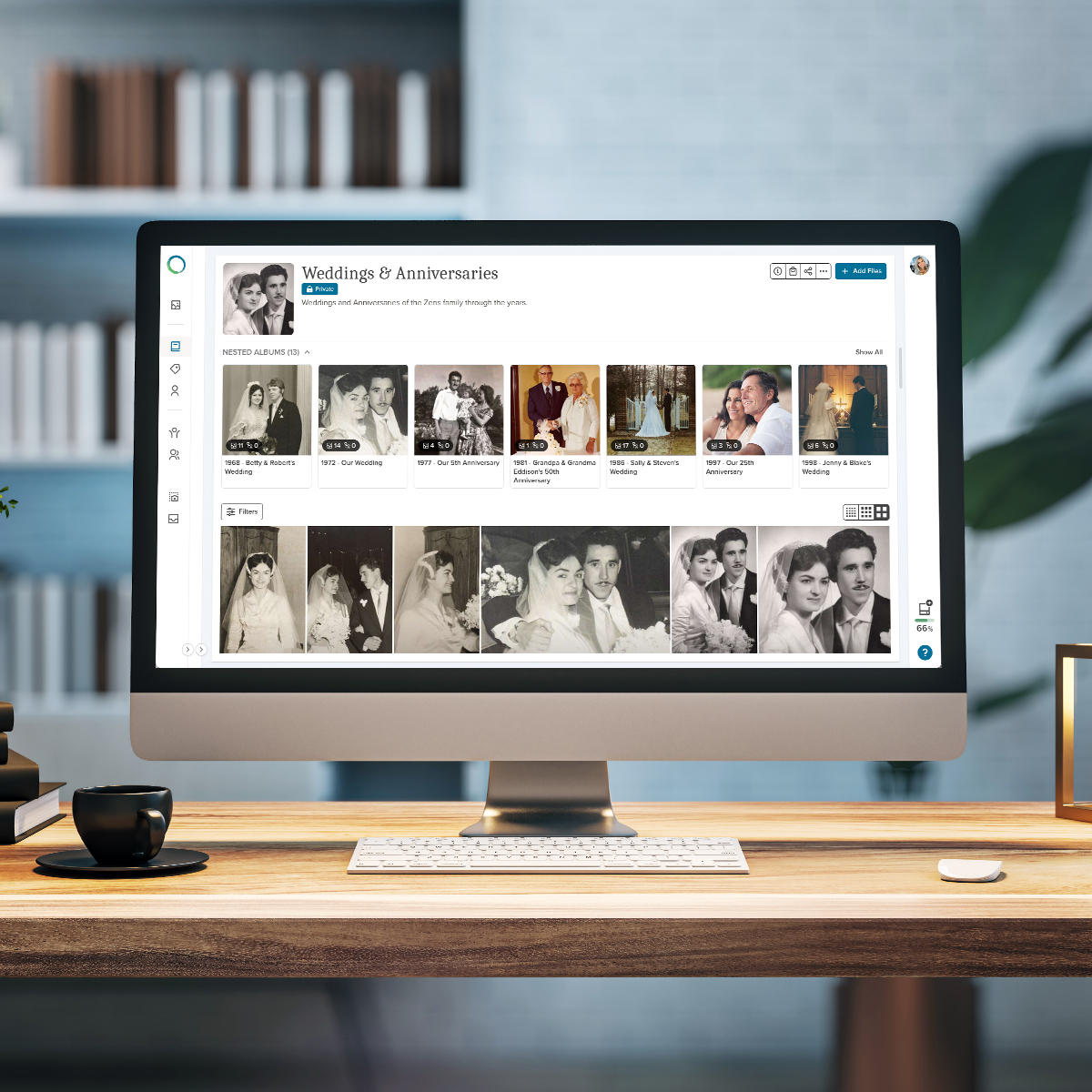 Digital images from the 1940s saved inside of FOREVER digital storage system