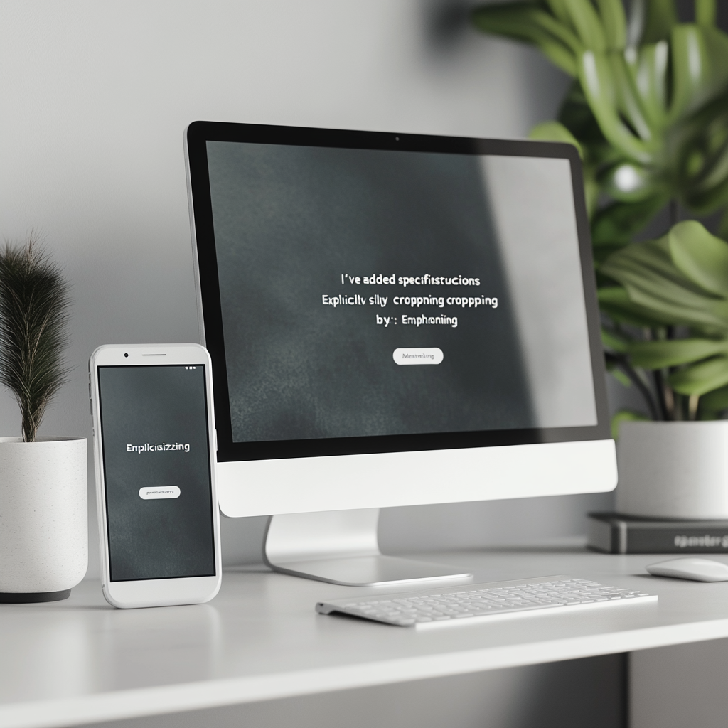 Image of a computer and a phone